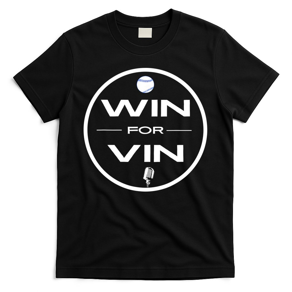 Los Angeles Baseball Win For Vin Microphone T-Shirt