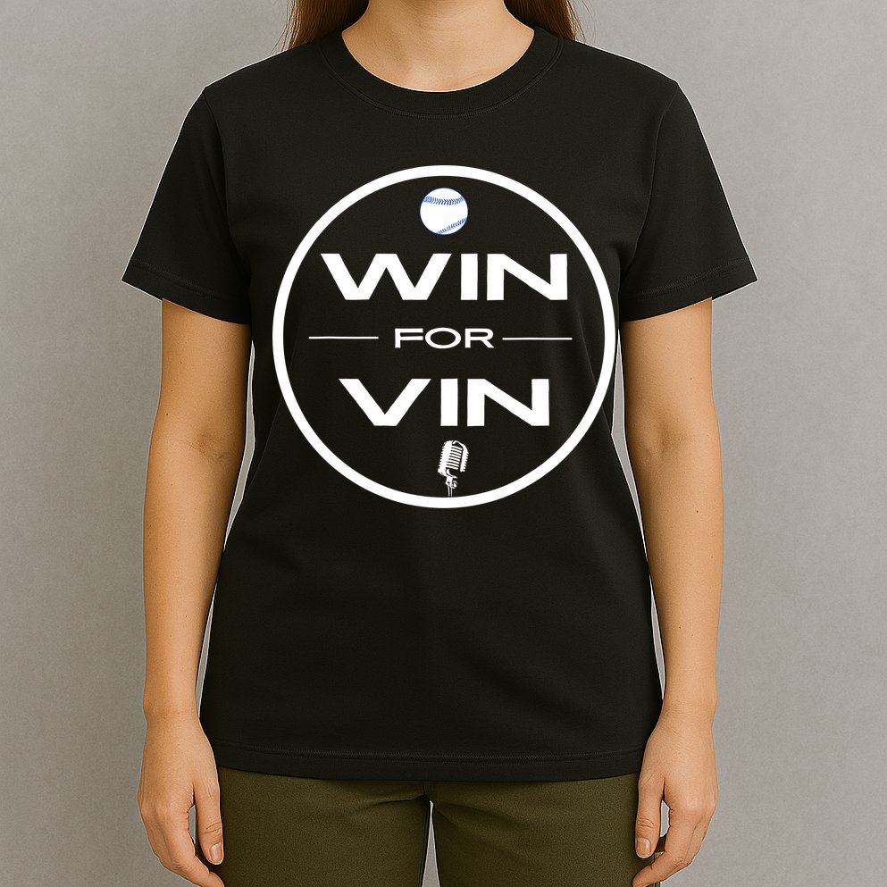 Los Angeles Baseball Win For Vin Microphone T-Shirt