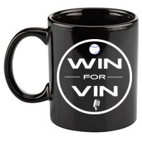 Los Angeles Baseball Win For Vin Microphone 11oz C Handle Ceramic Mug