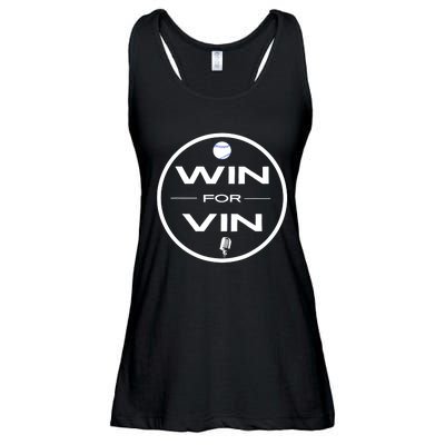 Los Angeles Baseball Win For Vin Microphone Ladies Essential Flowy Tank