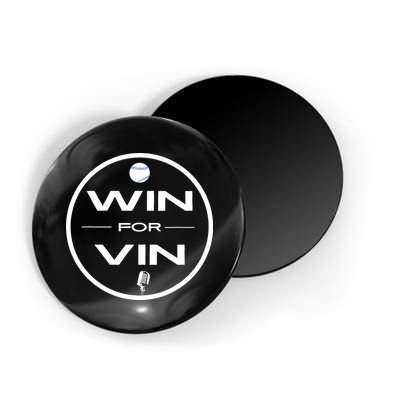 Los Angeles Baseball Win For Vin Microphone Magnet