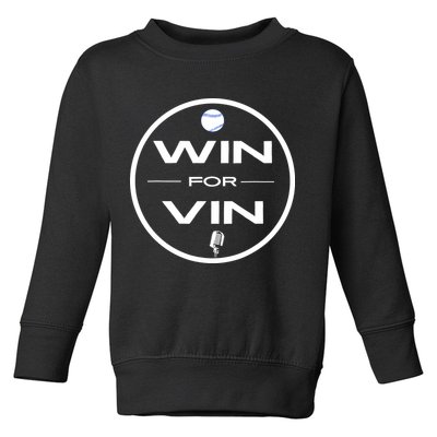 Los Angeles Baseball Win For Vin Microphone Toddler Sweatshirt