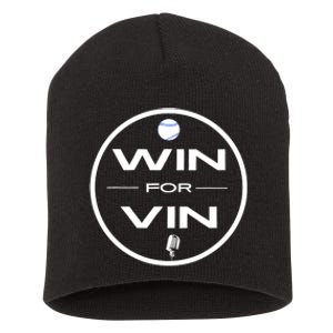 Los Angeles Baseball Win For Vin Microphone Short Acrylic Beanie