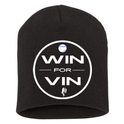 Los Angeles Baseball Win For Vin Microphone Short Acrylic Beanie