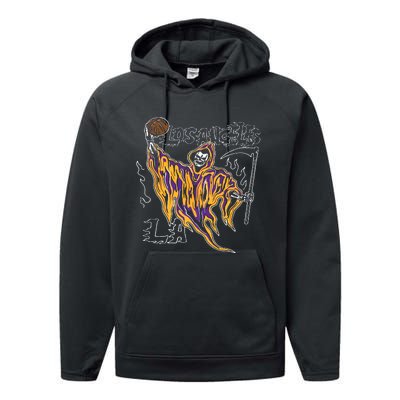 Los Angeles Basketball Player Performance Fleece Hoodie