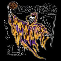 Los Angeles Basketball Player Zip Tote Bag