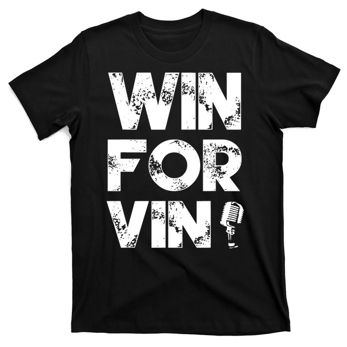 Los Angeles Baseball Announcer Win For Vin Microphone T-Shirt