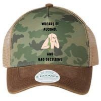 LMPZTEEZAlcohol And Bad Decisions Legacy Tie Dye Trucker Hat