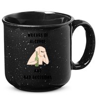 LMPZTEEZAlcohol And Bad Decisions 15oz Campfire Ceramic Mug