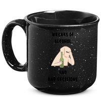 LMPZTEEZAlcohol And Bad Decisions 15oz Campfire Ceramic Mug