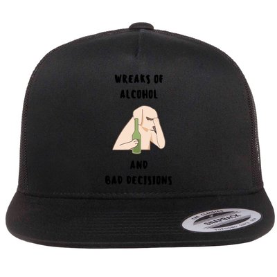 LMPZTEEZAlcohol And Bad Decisions Flatbill Hat