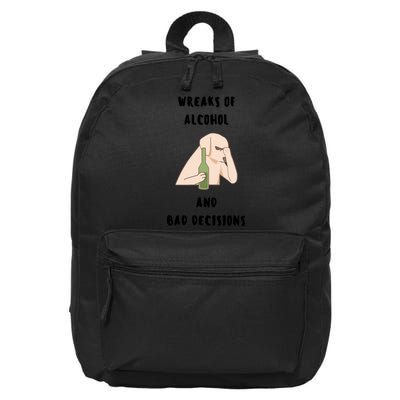 LMPZTEEZAlcohol And Bad Decisions 16 in Basic Backpack