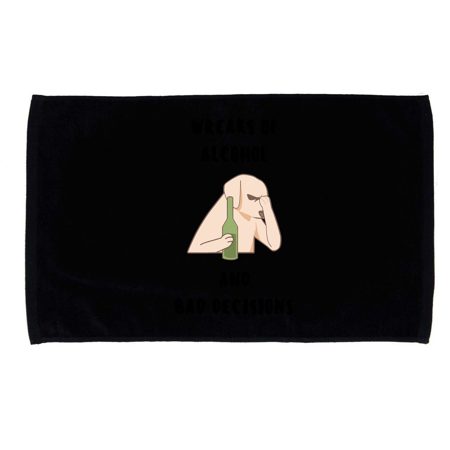 LMPZTEEZAlcohol And Bad Decisions Microfiber Hand Towel