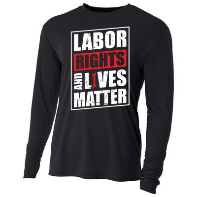 Labor Rights And Lives Matter  Cooling Performance Long Sleeve Crew