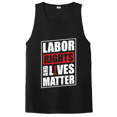 Labor Rights And Lives Matter  PosiCharge Competitor Tank