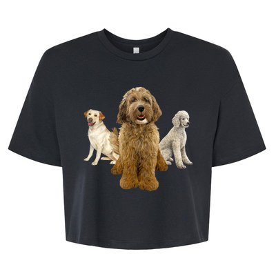 Labradoodle Trio Bella+Canvas Jersey Crop Tee