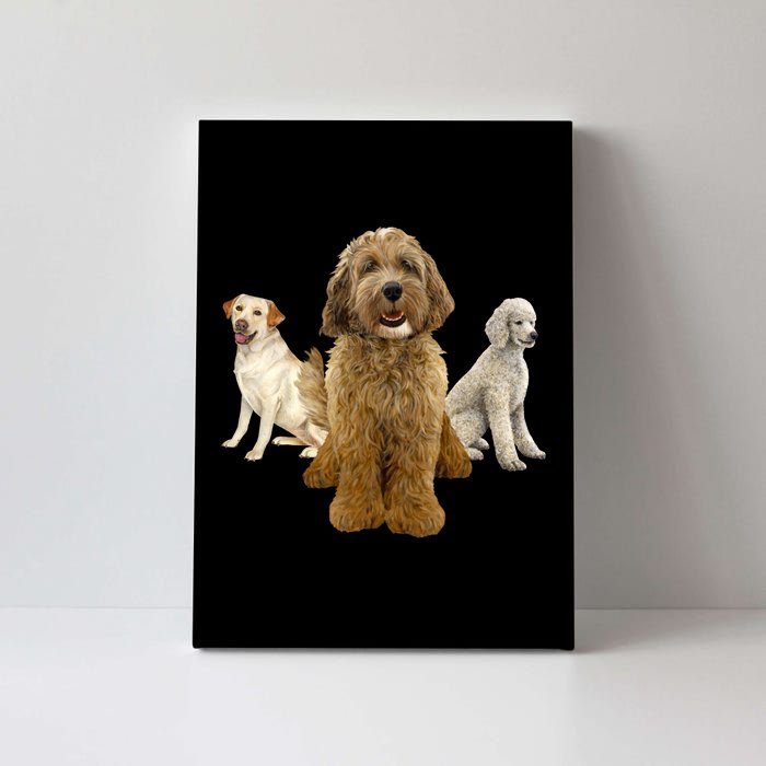 Labradoodle Trio Canvas