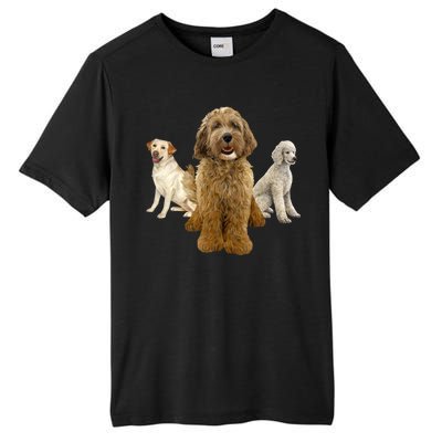 Labradoodle Trio Tall Fusion ChromaSoft Performance T-Shirt