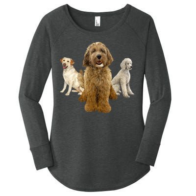 Labradoodle Trio Women's Perfect Tri Tunic Long Sleeve Shirt