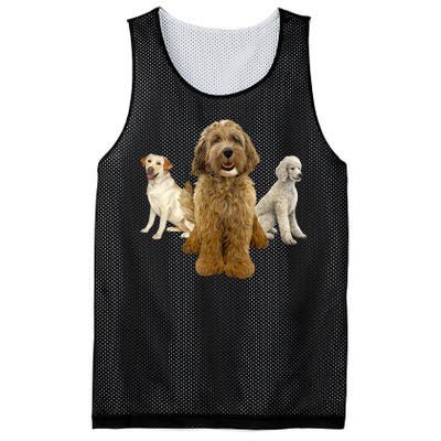 Labradoodle Trio Mesh Reversible Basketball Jersey Tank