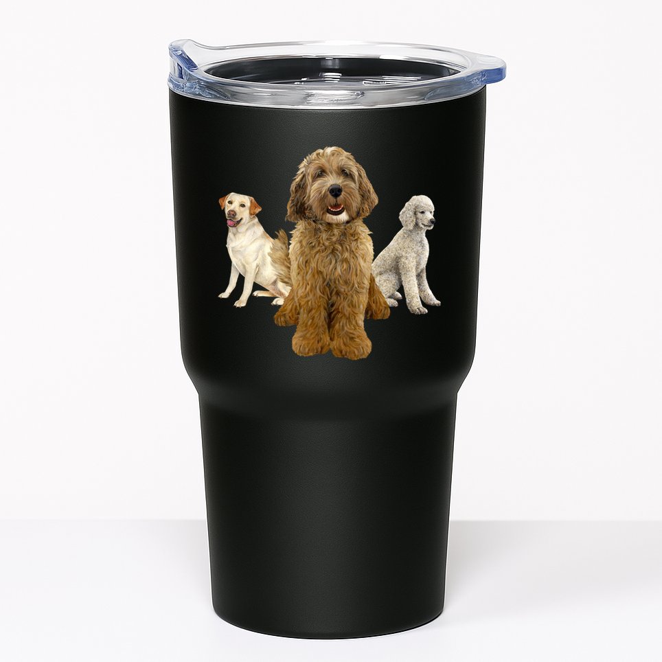 Labradoodle Trio Tumbler