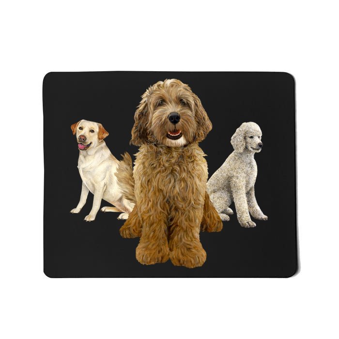 Labradoodle Trio Mousepad