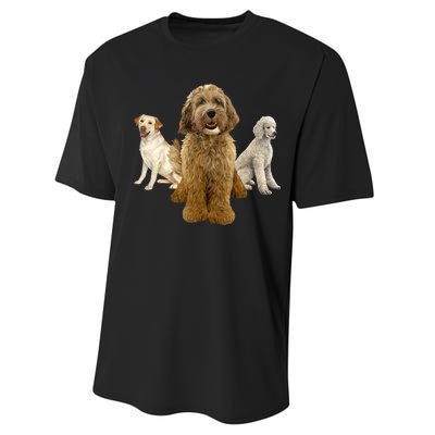 Labradoodle Trio Performance Sprint T-Shirt