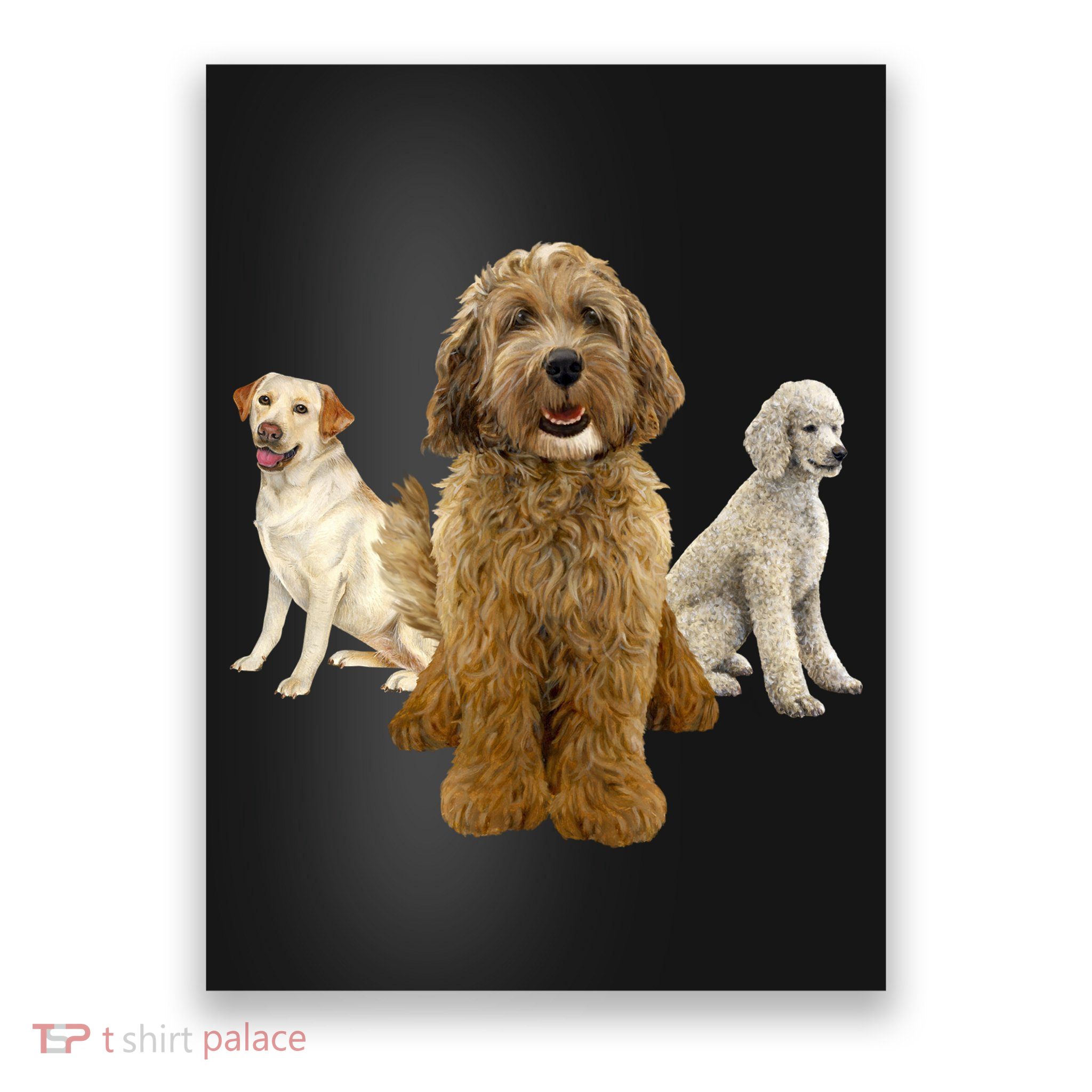 Labradoodle Trio Poster