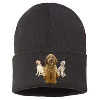 Labradoodle Trio Sustainable Knit Beanie