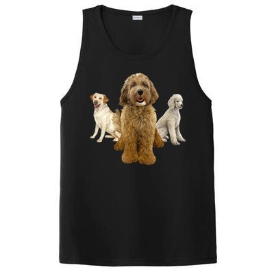 Labradoodle Trio PosiCharge Competitor Tank