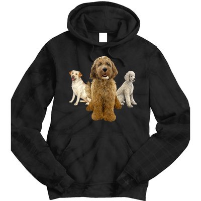 Labradoodle Trio Tie Dye Hoodie