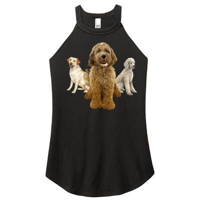 Labradoodle Trio Women’s Perfect Tri Rocker Tank