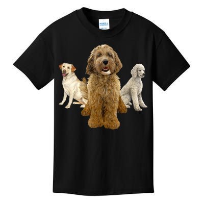 Labradoodle Trio Kids T-Shirt