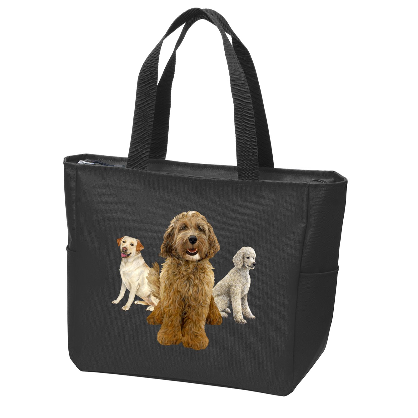 Labradoodle Trio Zip Tote Bag