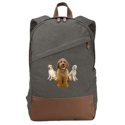 Labradoodle Trio Cotton Canvas Backpack