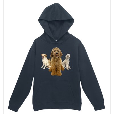 Labradoodle Trio Urban Pullover Hoodie