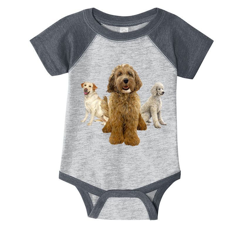 Labradoodle Trio Infant Baby Jersey Bodysuit