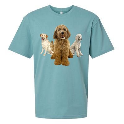 Labradoodle Trio Sueded Cloud Jersey T-Shirt