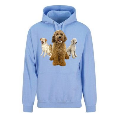 Labradoodle Trio Unisex Surf Hoodie