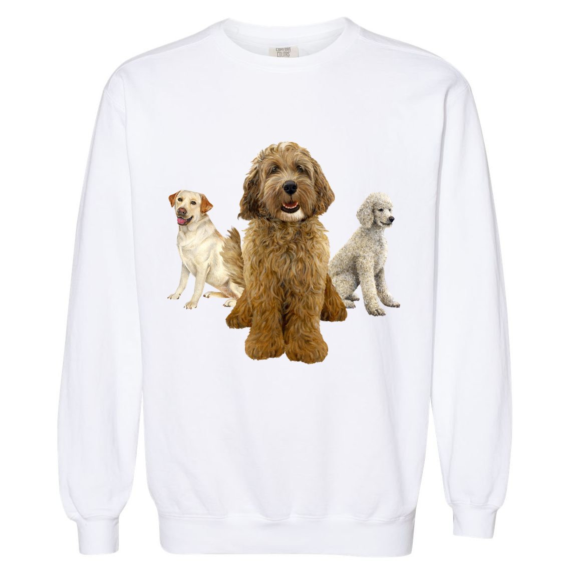 Labradoodle Trio Garment-Dyed Sweatshirt