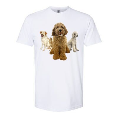 Labradoodle Trio Softstyle CVC T-Shirt