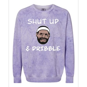 Labron Crying Shut Up And Dribble Colorblast Crewneck Sweatshirt