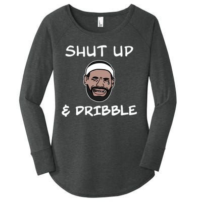 Labron Crying Shut Up And Dribble Women's Perfect Tri Tunic Long Sleeve Shirt