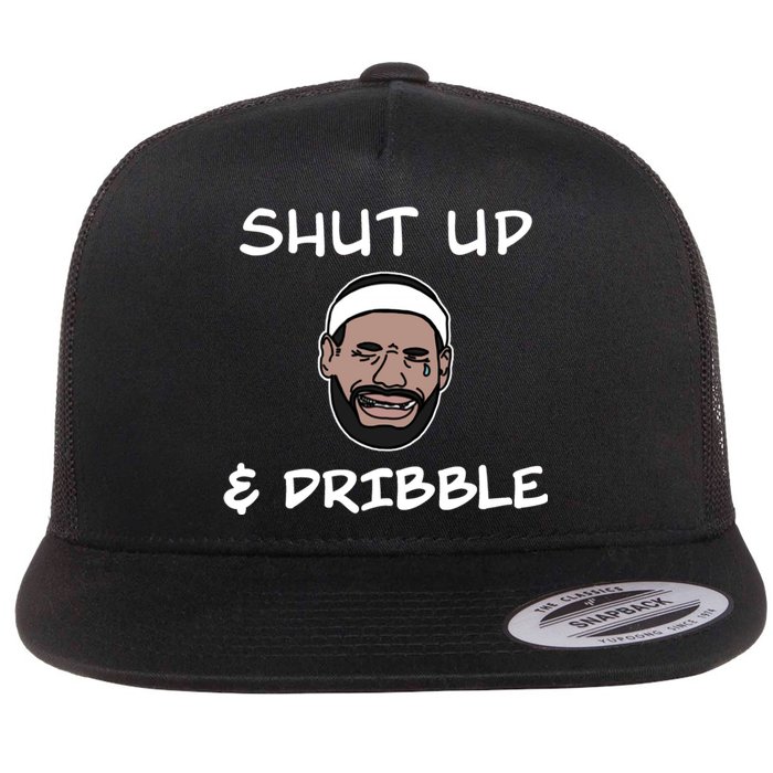 Labron Crying Shut Up And Dribble Flat Bill Trucker Hat