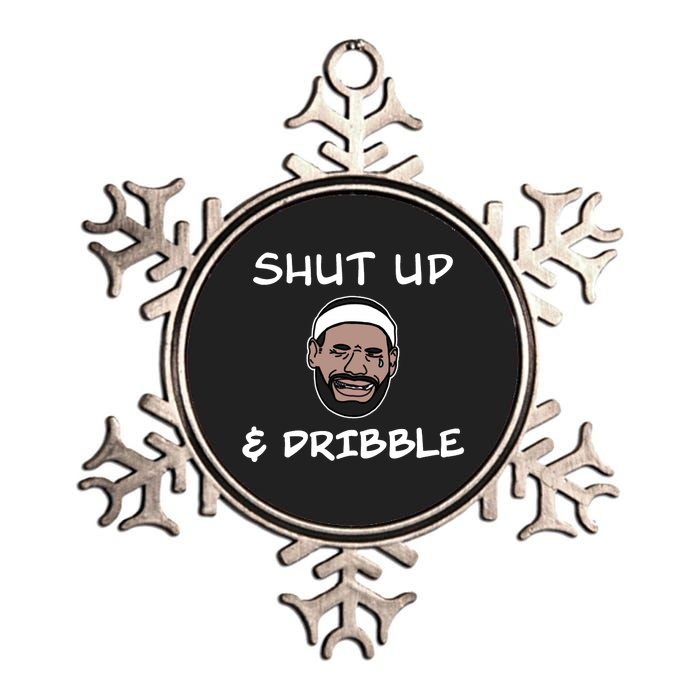 Labron Crying Shut Up And Dribble Metallic Star Ornament