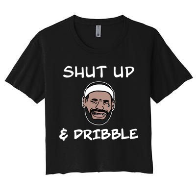 Labron Crying Shut Up And Dribble Crop Top