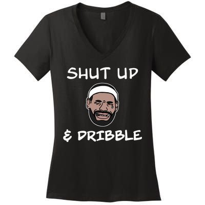 Labron Crying Shut Up And Dribble Women's V-Neck T-Shirt