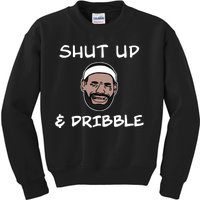 Labron Crying Shut Up And Dribble Kids Sweatshirt