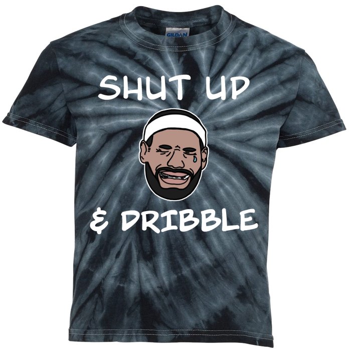 Labron Crying Shut Up And Dribble Kids Tie-Dye T-Shirt