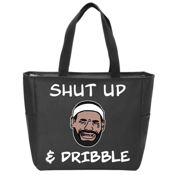 Labron Crying Shut Up And Dribble Zip Tote Bag